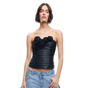 Lioness Birkin Corset Top Black S